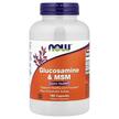 Фото товару NOW, Glucosamine & MSM, Глюкозамін МСМ, 180 капсул