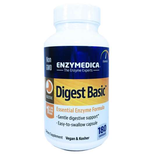 Основне фото товара Enzymedica, Digest Basic, Базові Ферменти, 180 капсул