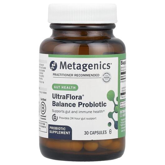 Основне фото товара UltraFlora Balance Probiotic 15 Billion CFU, Пробіотики, 30 капсу