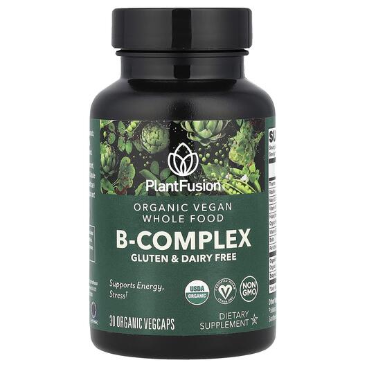 Основное фото товара PlantFusion, B-комплекс, B-Complex, 30 Organic VegCaps