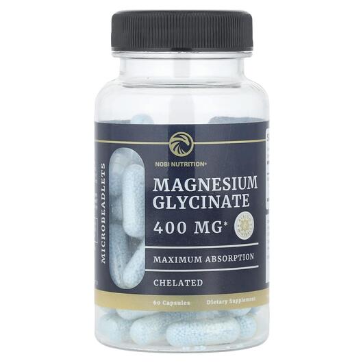 Основне фото товара Magnesium Glycinate 400 mg, Гліцинат магнію, 60 капсул
