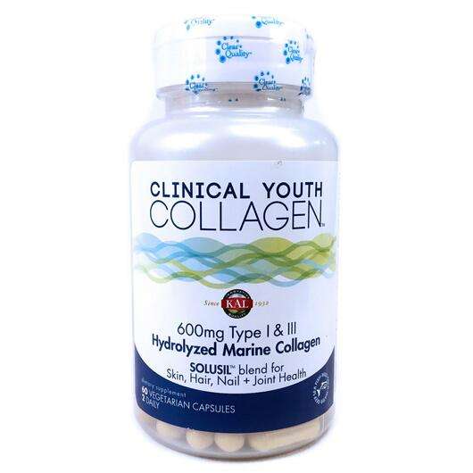 Основне фото товара KAL, Clinical Youth Collagen, Колаген, 60 капсул