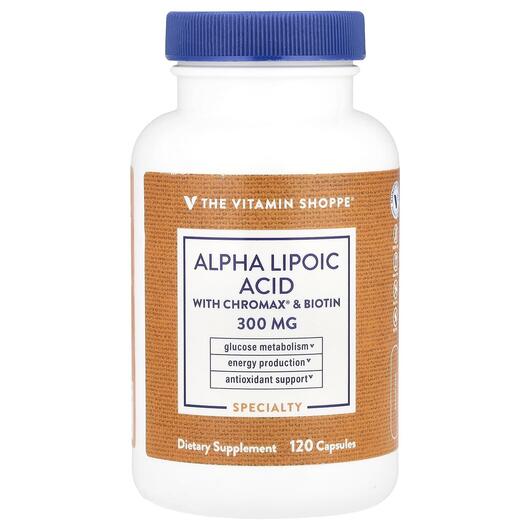 Основное фото товара Alpha Lipoic Acid With Chromax & Biotin, Альфа-липоевая, 120 