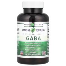 Gaba 750 mg ГАМК Amazing Nutrition 100 капсул