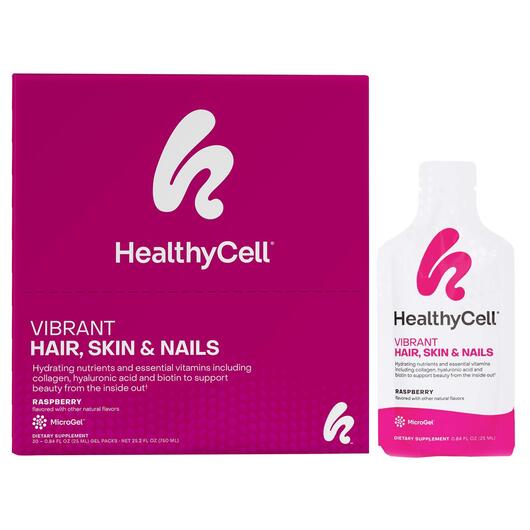 Основне фото товара Vibrant Hair Skin & Nails Raspberry, Шкіра нігті волосся, 30 