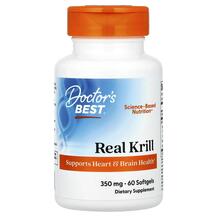 Real Krill 350 mg Масло Криля 350 мг Doctor's Best