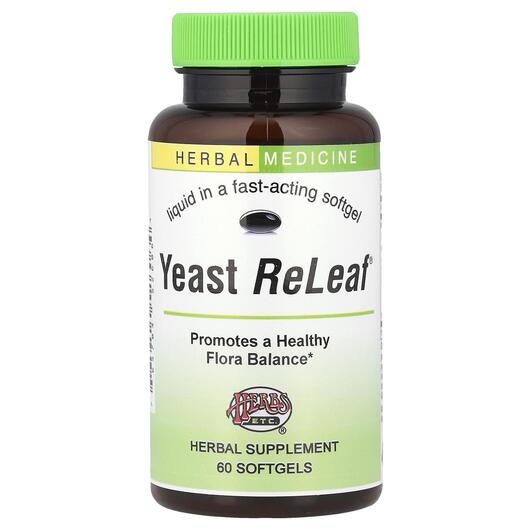 Основне фото товара Herbs Etc., Yeast ReLeaf, Засіб від паразитів, 60 капсул