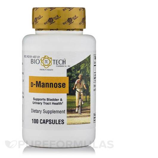 Основное фото товара Tech Pharmacal, Д-манноза, D-Mannose, 100 капсул