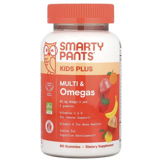 Основне фото товара Kids Plus Multi & Omegas Gummies Lemon Orange, Омега 3, 60 та