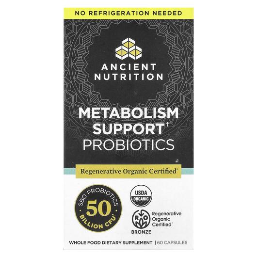 Основное фото товара Пробиотики, Metabolism Support Probiotics, 60 капсул