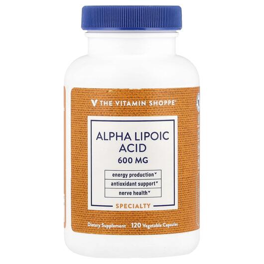 Основне фото товара Alpha Lipoic Acid 600 mg, Альфа-ліпоєва, 120 капсул