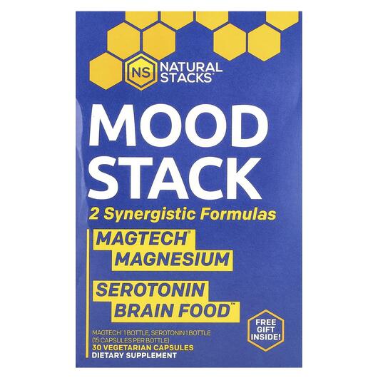 Основное фото товара Natural Stacks, Поддержка стресса, Mood Stack, 2 шт