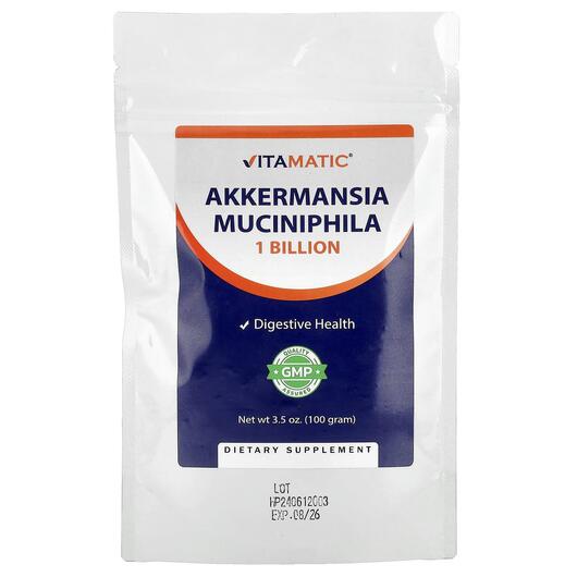 Основне фото товара Vitamatic, Akkermansia Muciniphila, Аккермансія, 100 г