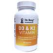 Dr. Berg, D3 & K2 Vitamin 10000 IU, Вітаміни D3 K2, 120 ка...
