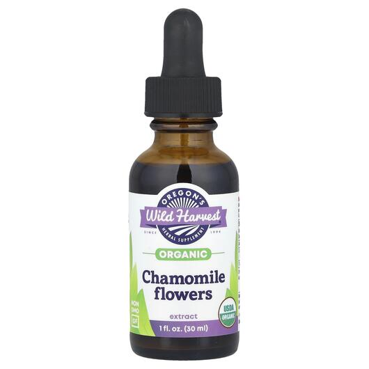 Основне фото товара Organic Chamomile Flowers Extract, Ромашка, 30 мл