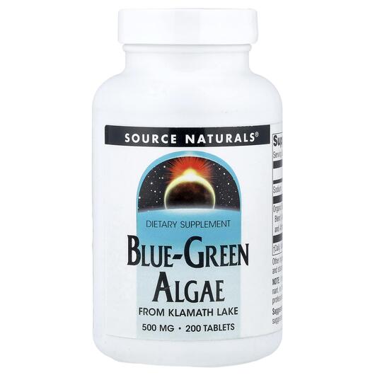 Основне фото товара Blue-Green Algae, Водорості синьо-зелені, 200 таблеток