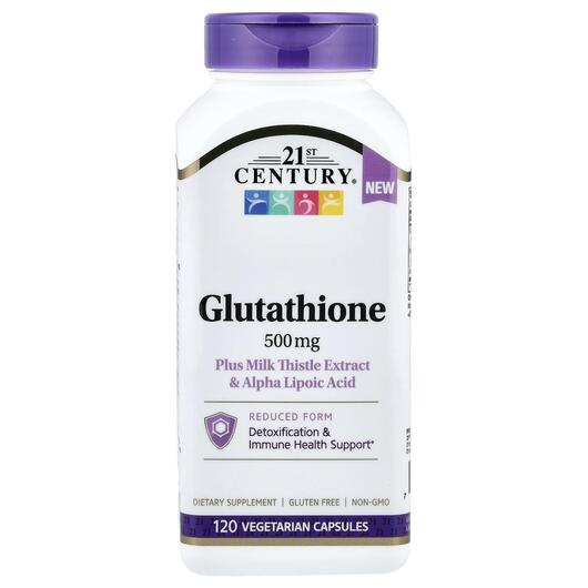 Основне фото товара Glutathione Plus Milk Thistle Extract & Alpha, Розторопша, 12