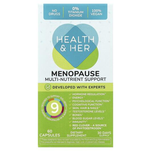 Основне фото товара Menopause Multi-Nutrient Suppport, Підтримка менопаузи, 60 капсул