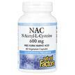 Фото товару Natural Factors, NAC 600 mg, N-ацетилцистеїн, 60 капсул