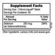 Фото складу Selenium 200 mcg, Селен, 60 MicroLingual® Tablets