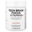 Фото применение CodeAge, Витамины, Teen Brain Focus Vitamins+, 60 капсул