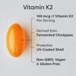 Фото применение Витамин K2, Vitamin K2 Plant-Based 100 mcg, 120 капсул