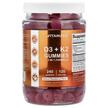 Фото применение Витамины D3 + K2, D3 + K2 Gummies Natural Raspberry, 240 таблеток