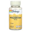 Фото применение Solaray, Витамин B, Timed Release Vitamin B-6 100 mg, 60 капсул