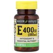 Фото використання Mason, Vitamin E 400 IU 100, Вітамін E Токофероли, 100 капсул