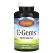 Фото використання Carlson, E-Gems 400 IU 268 mg, Вітамін E Токофероли, 200 капсул
