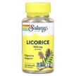 Фото применение Solaray, Лакрица 450 мг, Licorice 450 mg, 100 капсул
