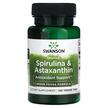 Фото применение Swanson, Спирулина, Organic Spirulina & Astaxanthin, 120 табл