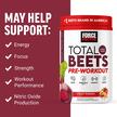 Фото використання Total Beets Pre-Workout Fruit Punch, Передтренувальний комплекс, 