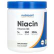 Фото применение Nutricost, Витамин B3 Ніацин, Niacin Unflavored, 250 г