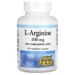 Фото використання Natural Factors, L-Arginine 500 mg, L-Аргінін, 180 капсул