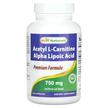 Фото применение Acetyl L-Carnitine Alpha Lipoic Acid 750, Альфа-липоевая, 120 кап