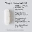 Фото використання Virgin Coconut Oil Cold Pressed 3000 mg, Кокосова олія, 120 капсу