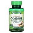 Фото применение Vitamins Ultra Max Cayenne Plus Ginger, Кайенский перец, 100 капс