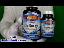 Carlson, Wild Caught Elite Omega-3 Gems, Омега 3, 90 + 30 капсул