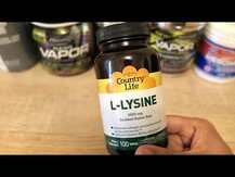 Country Life, L-Lysine 1000 mg 250, L-лізин 1000 мг, 250 таблеток