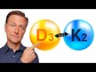 Видео обзор на Dr. Berg, Витамины D3 + K2, Vitamin D3 K2 5000 IU, 30 мл