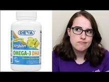 Deva, Vegan Omega-3 DHA-EPA 300 mg