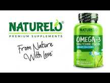 Naturelo, Omega-3 Triglyceride Fish Oil 1100 mg