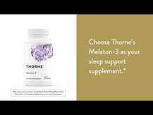 Thorne, Melaton 3 mg, Мелатонін 3 мг, 60 капсул