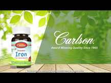 Carlson, Железо 15 мг, Kid's Chewable Iron, 60 таблеток