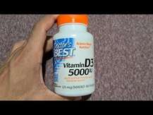 Doctor's Best, Витамин D3, Vitamin D3 5000 IU, 360 капсул